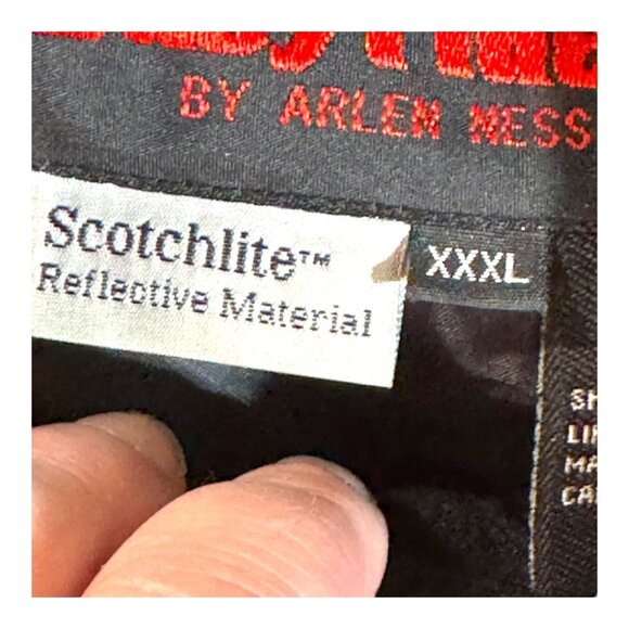 Harley-Davidson XXXL Black Motorcycle Jacket Reflective Easyriders Arlen Ness - Picture 6 of 7